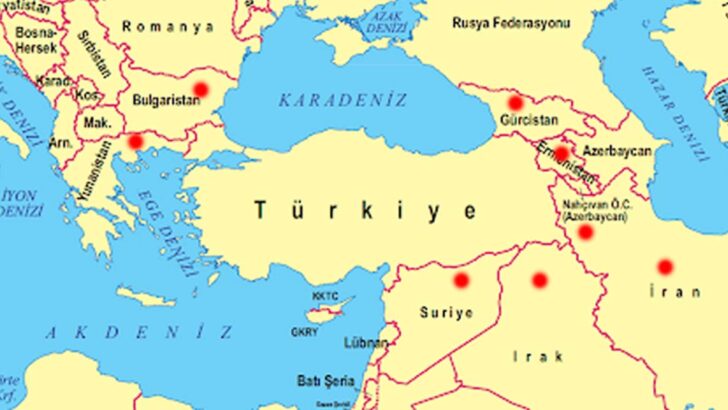 Türkiye’nin Komşuları ve Başkentleri